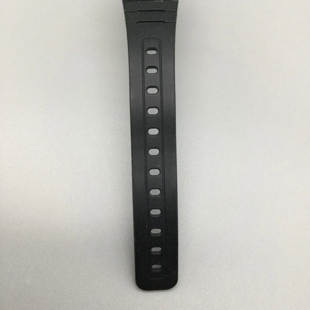 Casio 593 F-91W Mens Watch 33mm Black Resin Alarm Chronograph Backlight
